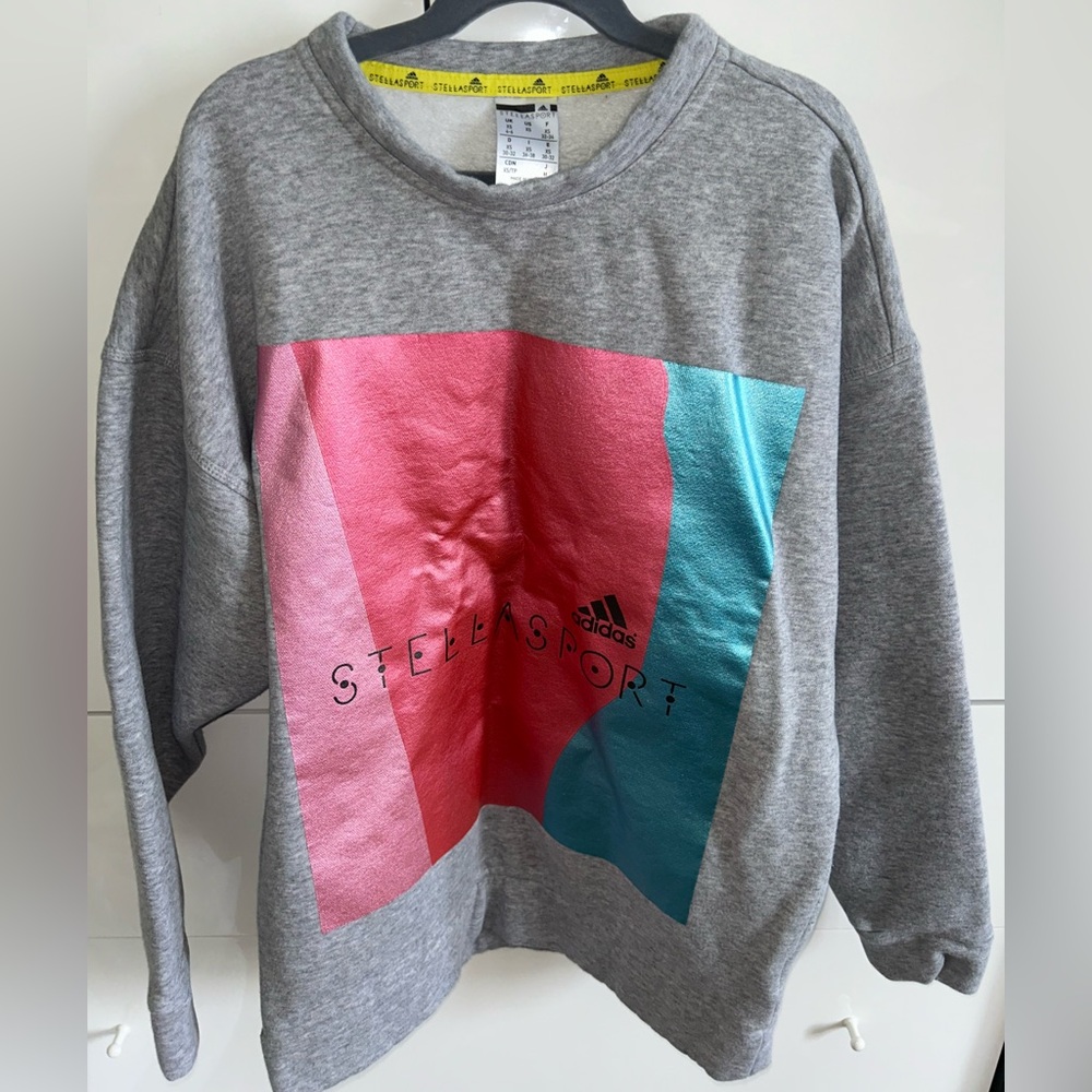 Adidas by Stella Mccartney StellaSport Gray Crewneck Sweatshirt size XS